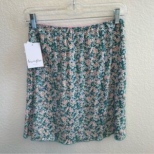 Love Life Micro Floral Slip Skirt Medium